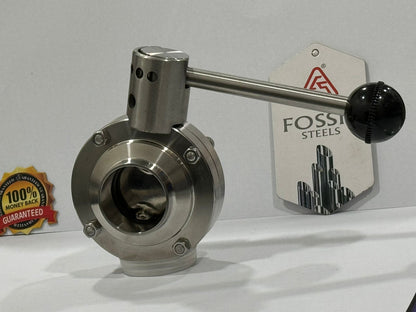 SS 304L BUTTERFLY VALVES ELECTRO POLISH [WELD END]