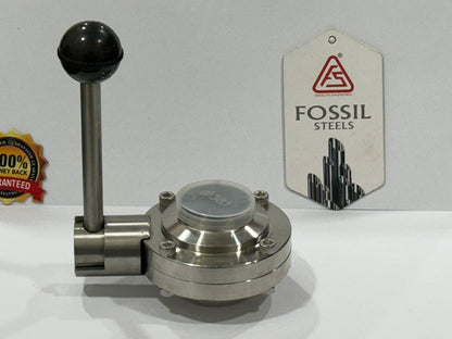 SS 304L BUTTERFLY VALVES ELECTRO POLISH [WELD END]